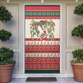 Aussie Sugar Glider Christmas Door Cover Festive Knitted Pattern Inspired