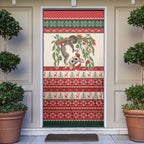 Aussie Sugar Glider Christmas Door Cover Festive Knitted Pattern Inspired