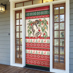 Aussie Sugar Glider Christmas Door Cover Festive Knitted Pattern Inspired