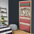 Aussie Sugar Glider Christmas Door Cover Festive Knitted Pattern Inspired