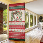 Aussie Sugar Glider Christmas Door Cover Festive Knitted Pattern Inspired