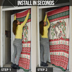Aussie Sugar Glider Christmas Door Cover Festive Knitted Pattern Inspired