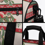 Aussie Sugar Glider Christmas Duffle Bag Festive Knitted Pattern Inspired