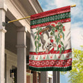 Aussie Sugar Glider Christmas Garden Flag Festive Knitted Pattern Inspired