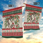 Aussie Sugar Glider Christmas Garden Flag Festive Knitted Pattern Inspired