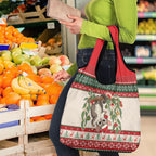 Aussie Sugar Glider Christmas Grocery Bag Festive Knitted Pattern Inspired