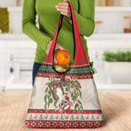 Aussie Sugar Glider Christmas Grocery Bag Festive Knitted Pattern Inspired