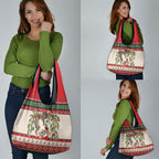 Aussie Sugar Glider Christmas Grocery Bag Festive Knitted Pattern Inspired