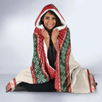Aussie Sugar Glider Christmas Hooded Blanket Festive Knitted Pattern Inspired