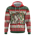 Aussie Sugar Glider Christmas Hoodie Festive Knitted Pattern Inspired