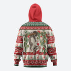 Aussie Sugar Glider Christmas Hoodie Festive Knitted Pattern Inspired