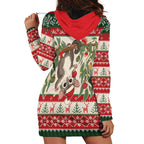 Aussie Sugar Glider Christmas Hoodie Dress Festive Knitted Pattern Inspired