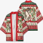 Aussie Sugar Glider Christmas Kimono Festive Knitted Pattern Inspired