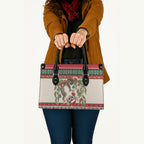 Aussie Sugar Glider Christmas Leather Bag Festive Knitted Pattern Inspired