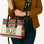 Aussie Sugar Glider Christmas Leather Bag Festive Knitted Pattern Inspired
