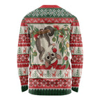 Aussie Sugar Glider Christmas Long Sleeve Shirt Festive Knitted Pattern Inspired