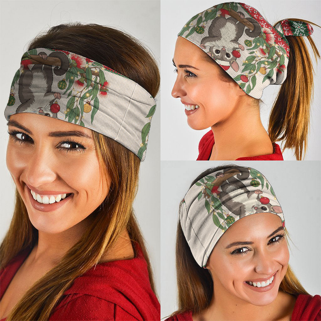 Aussie Sugar Glider Christmas Neck Gaiter Festive Knitted Pattern Inspired