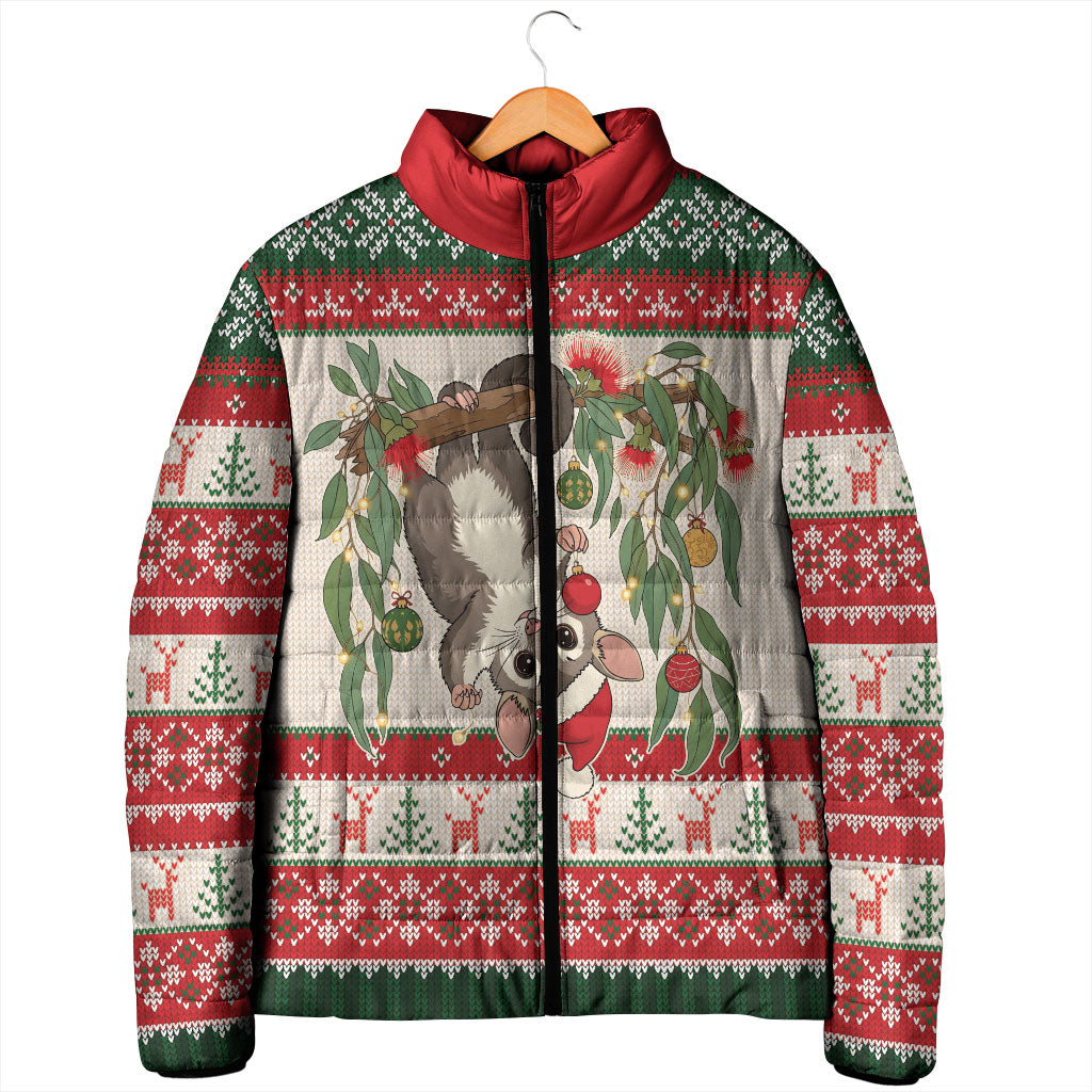 Aussie Sugar Glider Christmas Padded Jacket Festive Knitted Pattern Inspired