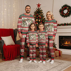 Aussie Sugar Glider Christmas Pajama Set Festive Knitted Pattern Inspired