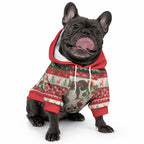 Aussie Sugar Glider Christmas Pet Hoodie Festive Knitted Pattern Inspired