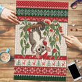 Aussie Sugar Glider Christmas Puzzle Festive Knitted Pattern Inspired