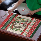 Aussie Sugar Glider Christmas Puzzle Festive Knitted Pattern Inspired
