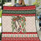 Aussie Sugar Glider Christmas Quilt Festive Knitted Pattern Inspired