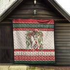 Aussie Sugar Glider Christmas Quilt Festive Knitted Pattern Inspired