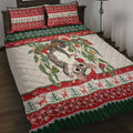 Aussie Sugar Glider Christmas Quilt Bed Set Festive Knitted Pattern Inspired