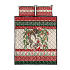 Aussie Sugar Glider Christmas Quilt Bed Set Festive Knitted Pattern Inspired
