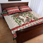 Aussie Sugar Glider Christmas Quilt Bed Set Festive Knitted Pattern Inspired