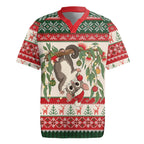 Aussie Sugar Glider Christmas Rugby Jersey Festive Knitted Pattern Inspired