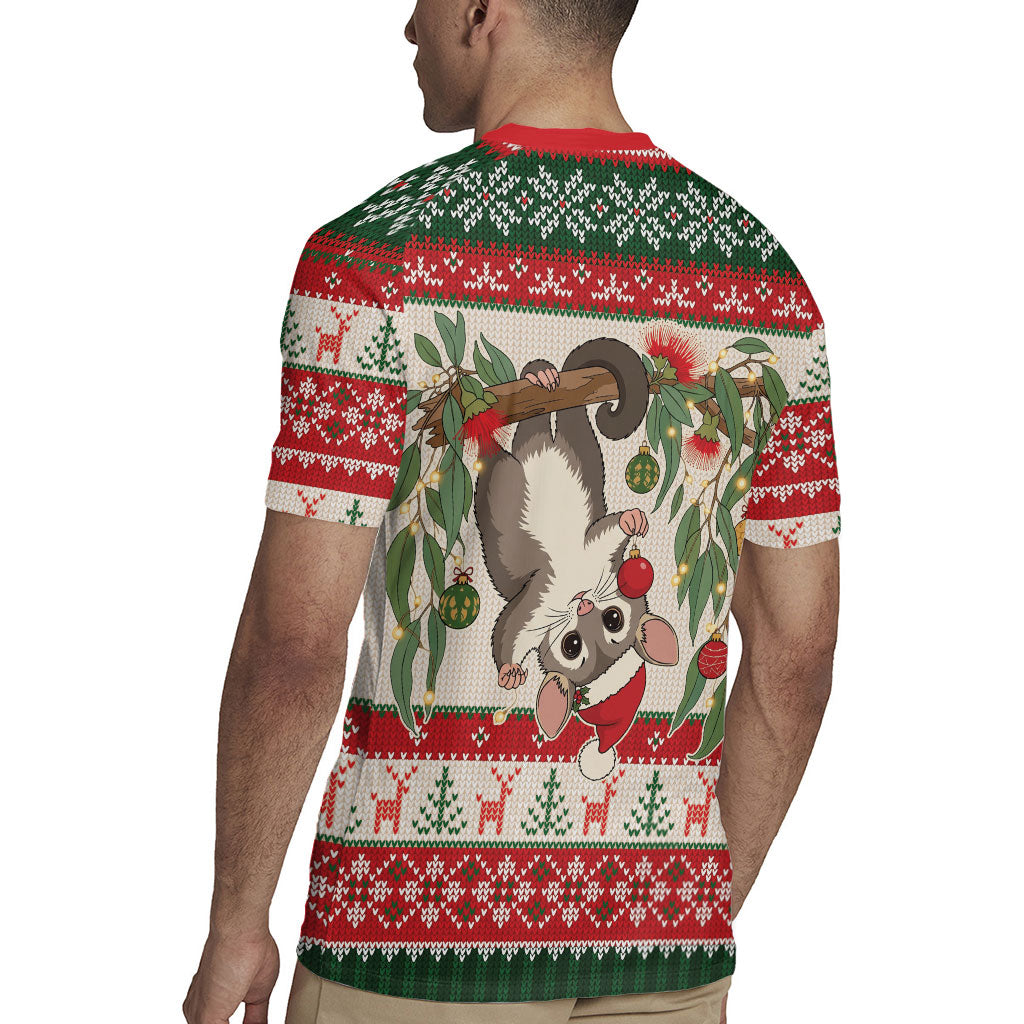 Aussie Sugar Glider Christmas Rugby Jersey Festive Knitted Pattern Inspired
