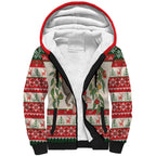 Aussie Sugar Glider Christmas Sherpa Hoodie Festive Knitted Pattern Inspired