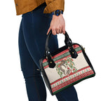 Aussie Sugar Glider Christmas Shoulder Handbag Festive Knitted Pattern Inspired