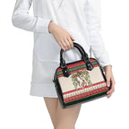 Aussie Sugar Glider Christmas Shoulder Handbag Festive Knitted Pattern Inspired