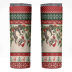 Aussie Sugar Glider Christmas Skinny Tumbler Festive Knitted Pattern Inspired