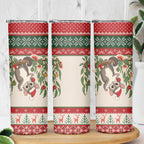 Aussie Sugar Glider Christmas Skinny Tumbler Festive Knitted Pattern Inspired