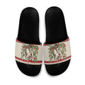 Aussie Sugar Glider Christmas Slide Sandals Festive Knitted Pattern Inspired