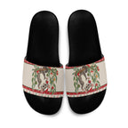 Aussie Sugar Glider Christmas Slide Sandals Festive Knitted Pattern Inspired