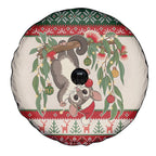 Aussie Sugar Glider Christmas Spare Tire Cover Festive Knitted Pattern Inspired