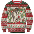 Aussie Sugar Glider Christmas Sweatshirt Festive Knitted Pattern Inspired