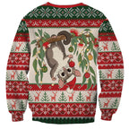 Aussie Sugar Glider Christmas Sweatshirt Festive Knitted Pattern Inspired