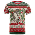 Aussie Sugar Glider Christmas T Shirt Festive Knitted Pattern Inspired