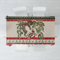 Aussie Sugar Glider Christmas Tablecloth Festive Knitted Pattern Inspired