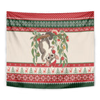 Aussie Sugar Glider Christmas Tapestry Festive Knitted Pattern Inspired
