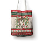 Aussie Sugar Glider Christmas Tote Bag Festive Knitted Pattern Inspired