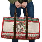 Aussie Sugar Glider Christmas Travel Bag Festive Knitted Pattern Inspired