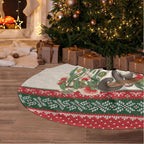 Aussie Sugar Glider Christmas Tree Skirt Festive Knitted Pattern Inspired