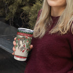 Aussie Sugar Glider Christmas Tumbler Cup Festive Knitted Pattern Inspired